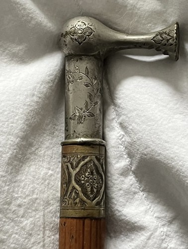 Ornate antique hunting crop - ornate,