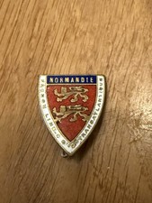 Original Vintage S.S. Normandie Enamel On Metal Lapel Pin 1930s Duseux Paris