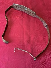 Vintage Embossed Leather Adjustable Guitar Strap