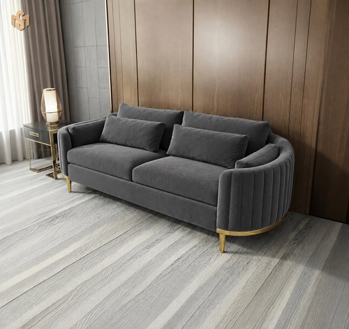 Grey modern sofa style 2 - -,
