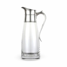 Sterling Silver  & Crystal  Pimm’s/Lemonade/Water Jug By JA Campbell London 1998