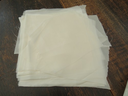 Small silk pieces suitable for - pieces,