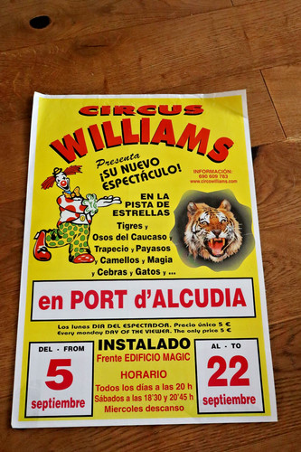 Circus williams poster - circus,