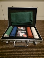Poker Set with Metal Carry Case