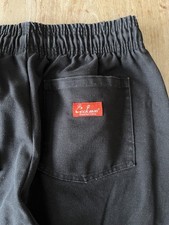Cookman Chef Pants 11oz Duck Canvas Black Size Large Service Works USA
