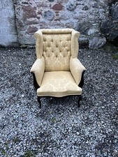 Vintage wing back armchair - back,