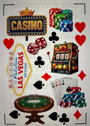 Casino poker themed edible - casino/poker,