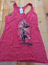 Womens black panther red tank top sz m