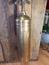 Vintage Brass Electrex Fire Extinguisher From 1955.