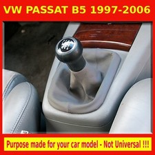 1997-06 VW PASSAT B5 3B B5.5 3BG GEAR STICK COVER GAITER LEATHER GREY