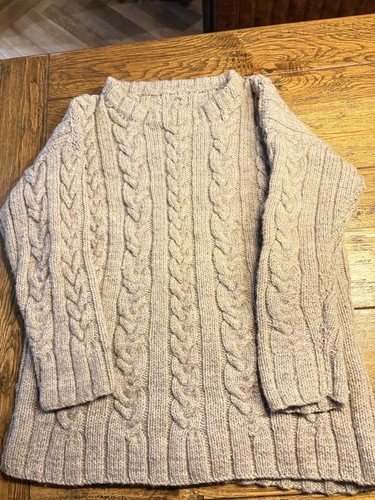 Hand knitted wool - wool, blend