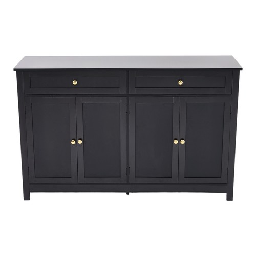 Black wooden sideboard kitchen - wooden,