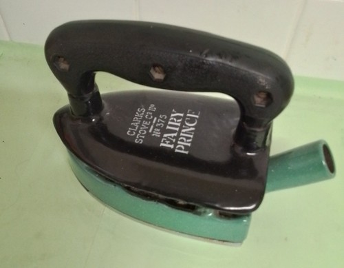 Vintage old cast - iron, green
