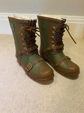 AUSTRALIA LUXE BNIB RUBBER SHEARLING ANKLE BOOTS SIZE UK 5 VALENTINES