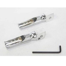 For 1996-2007 Yamaha YZF 600R Motorcycle Chrome Racing Front Foot Pegs Aluminum