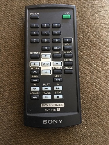 Sony rmt d183 - sony, control