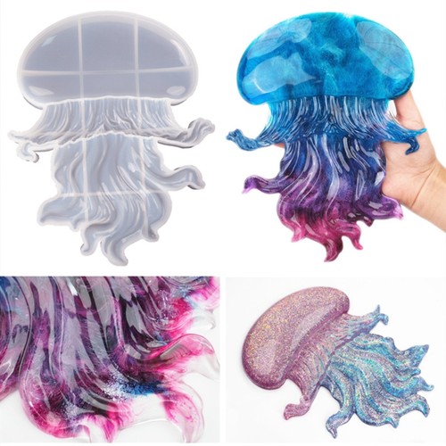 Crystal resin molds jellyfish - crystal,