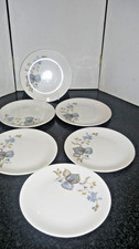 Vintage Bone China Windsor Floral  6x Side Plates 6.5"