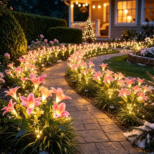 Pack solar flower lights - pack,