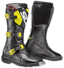 SIDI BLITZ YOUTH CHILDS KIDS MX MOTOCROSS MOTORCYCLE BOOTS BLACK / YELLOW UK 2.5