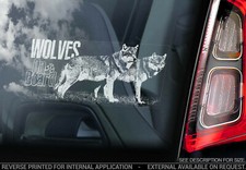 Wolves car sticker wolf - wolves, dog