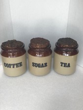 Vintage Pearsons Of Chesterfield Stoneware Storage Jars