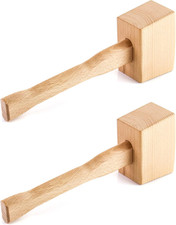 Wooden Mallet, 2 Pack 9.5"