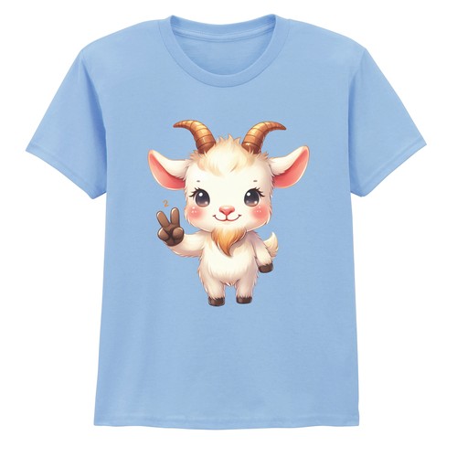 Cute cartoon baby goat - cute, kids