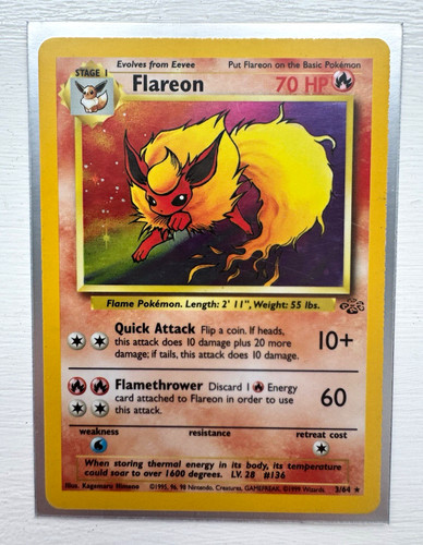Pokémon tcg flareon - flareon, 3/64