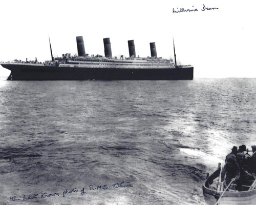 Millvina dean signed titanic - millvina,