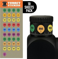 10 Rifle Scope Turret Sticker