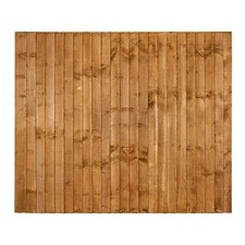 6x6ft Brown Closeboard Fence