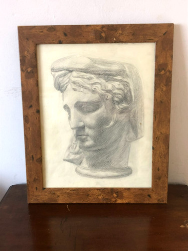 Large framed drawing a - large, of