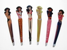 Glamour Girl Metal Tweezers Design Cosmetic Manicure Tool Assorted - ONE ONLY