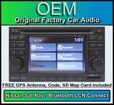 Nissan Micra Sat Nav car stereo, LCN Connect CD player radio, USB AUX compatible