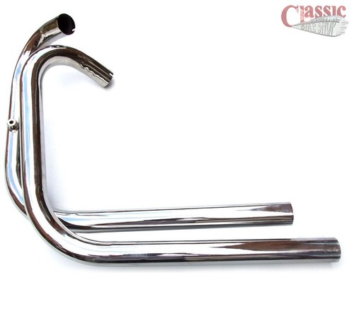 Triumph t120tt 1966 exhaust - triumph, 1966-