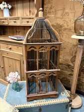 Edwardian boxwood birdcage - edwardian,