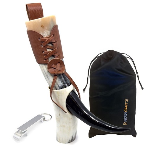 Viking drinking horn - drinking, beer