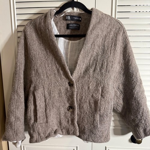 Zara manteco wool - jacket, taupe
