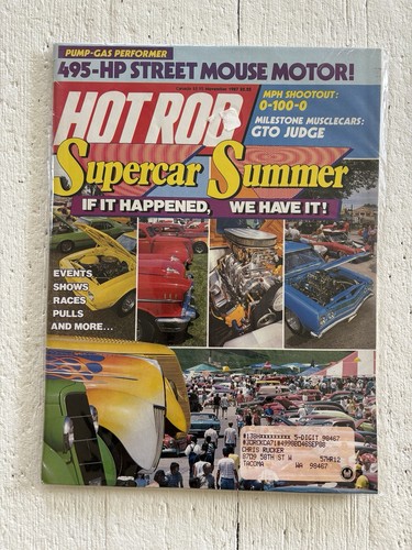 Hot rod magazine november - hot, 1987