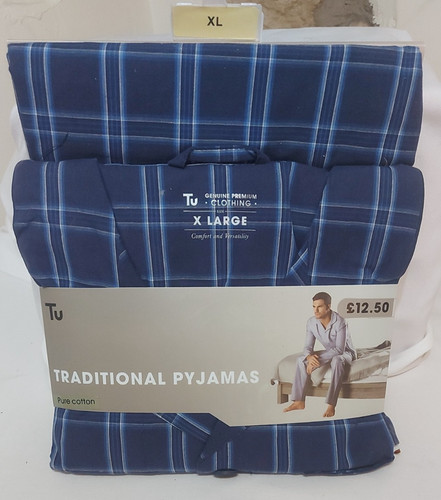 Pure cotton blue check - cotton,