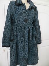 Nomads blue and black coat size M  - Fair Trade clothing 100% cotton