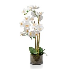 White Artificial Orchid Plant