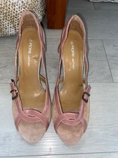 Fiore leather patent shoes - &,