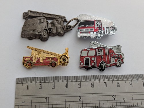 Fire engine enamel - enamel, badges