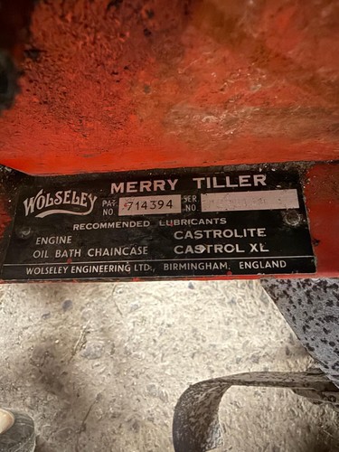 Wolseley merry tiller - wolseley,
