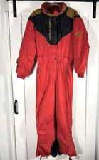 Vintage Sun Ice Ski Suit Red