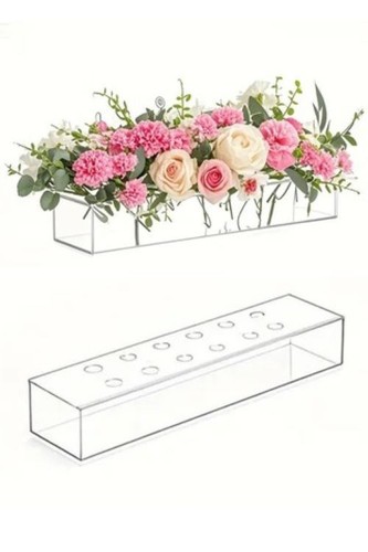 Clear acrylic posy table - acrylic,