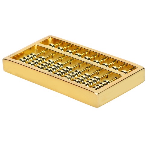 Mini brass abacus gears - mini, 9