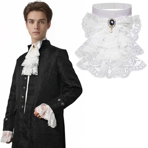 Layered jabot neck - jabot, collar